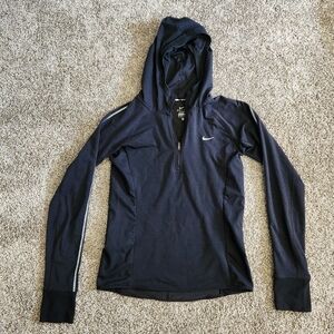 Nike Running Dri-Fit Hooded Quarter Zip